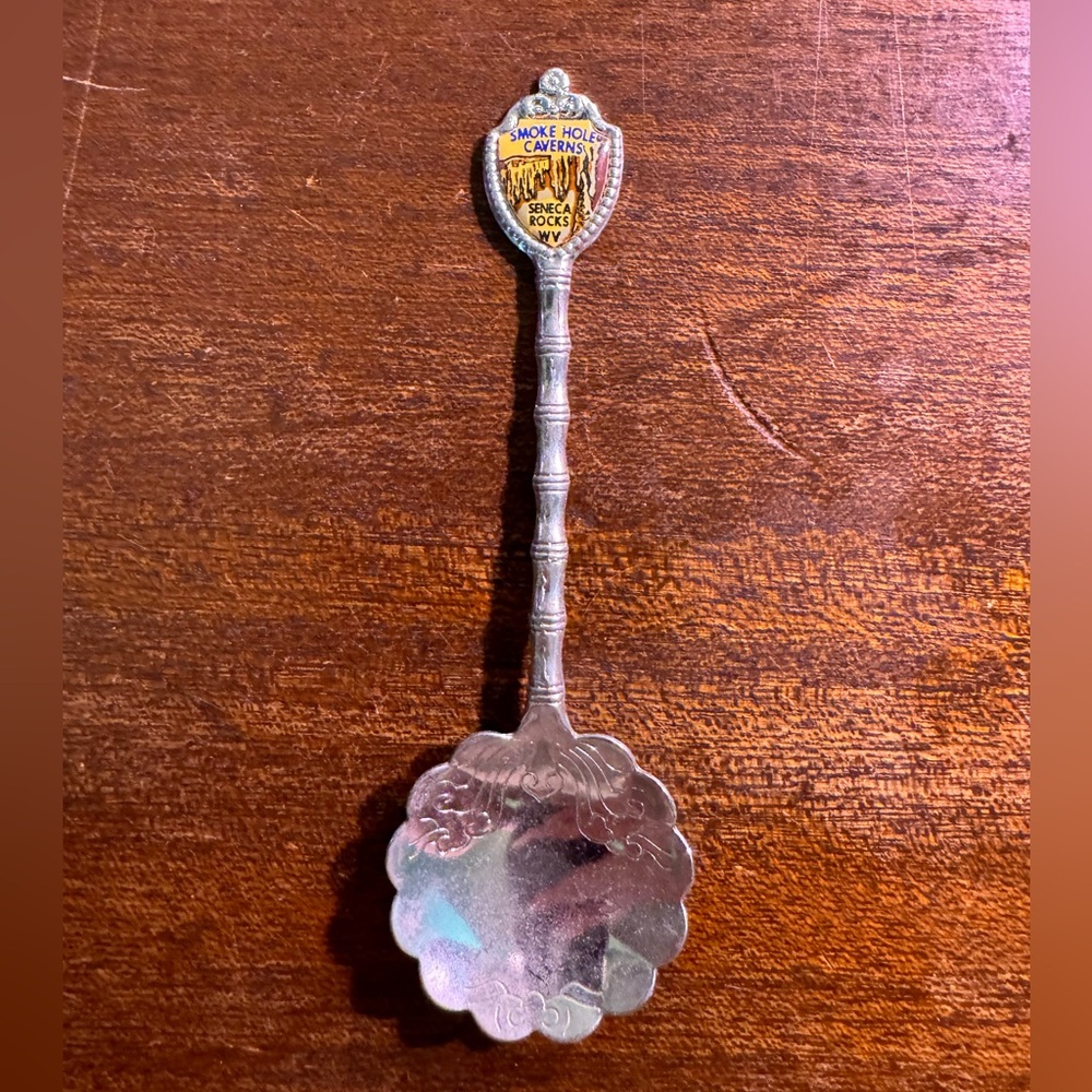 Smoke hole caverns Seneca rocks West Virginia collectible spoon